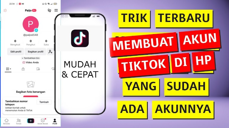 5+ Cara Membuat Akun TikTok Baru di HP yang Sama (Lebih Gampang)