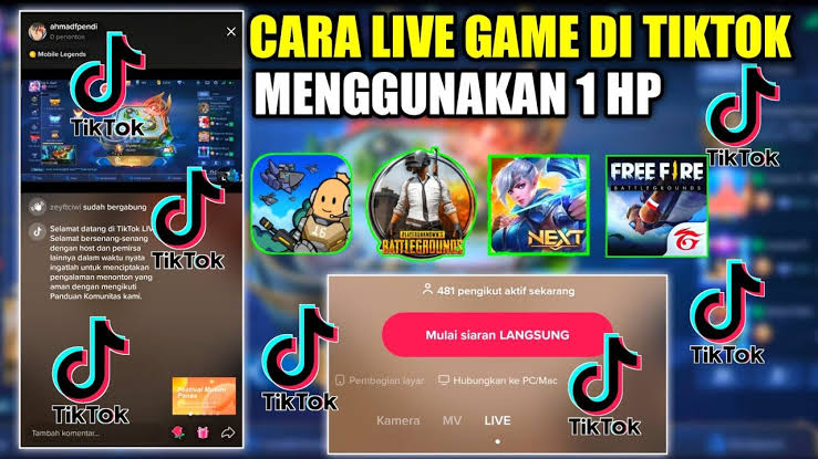 Cara Live Game di TikTok Pakai 1 HP Tanpa 1000 Followers