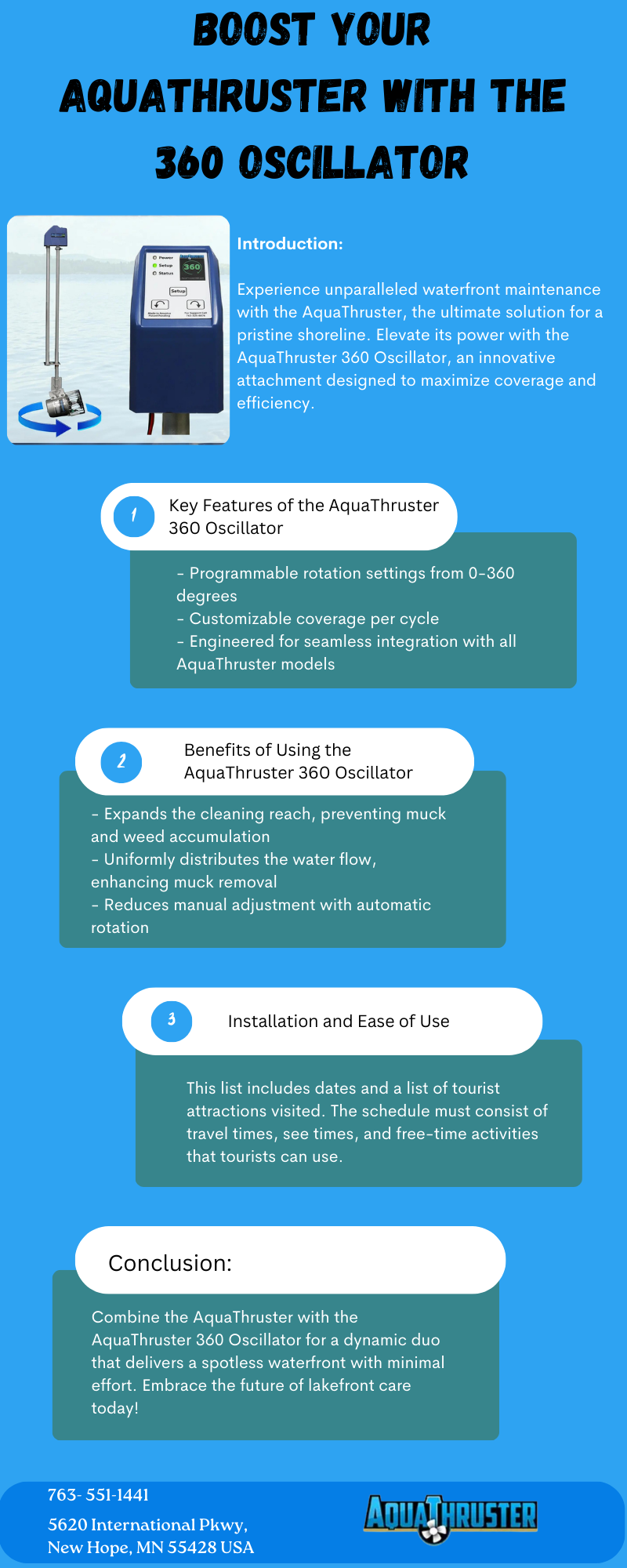 Maximize Cleanup with AquaThruster 360 Oscillator