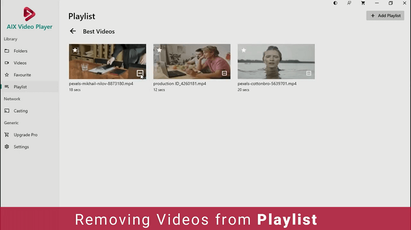 Remove Videos from Playlist