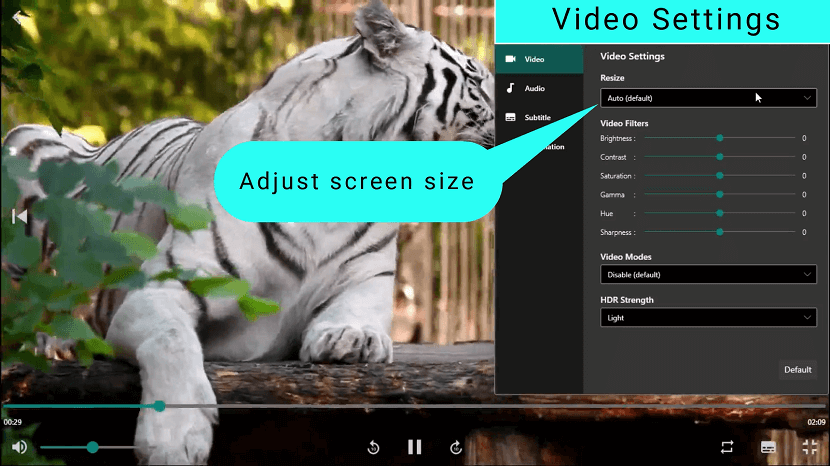 Adjust Video Size in AIX Player (Crop and Stretch)