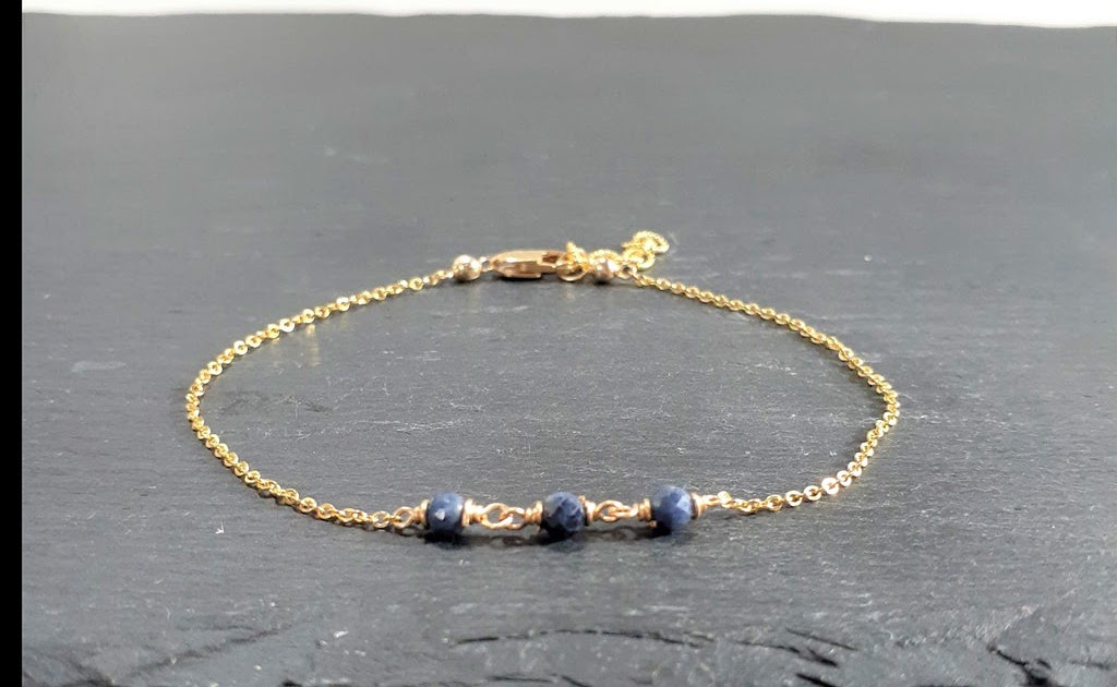 Enhance Your Look with a Sparkling Sapphire Anklet