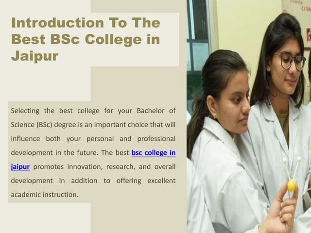 An Introduction To The Best BSc College in Jaipur