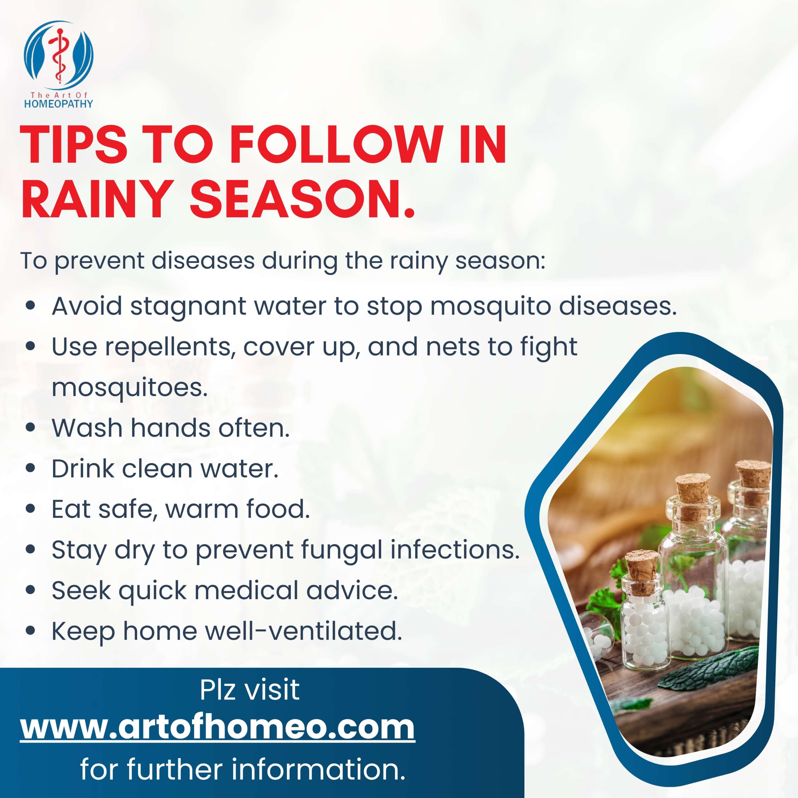 Tips to follow in RAINY SEASON