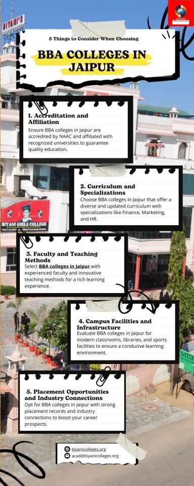 5 Things to Consider When Choosing BBA Colleges in Jaipur – @biyanigirlscollege840 on Tumblr